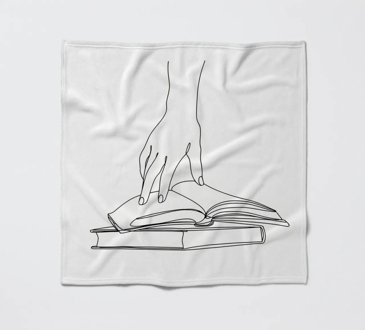 Hands On Book 2 Line art minimalista coperta in pile da Viv Line Art