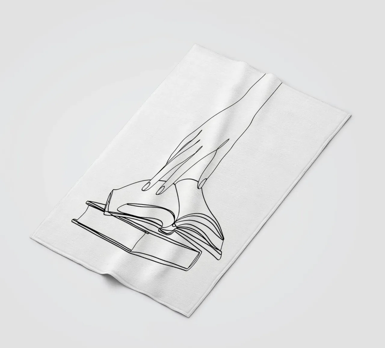 Hands On Book 2 Line art minimalista coperta in pile da Viv Line Art