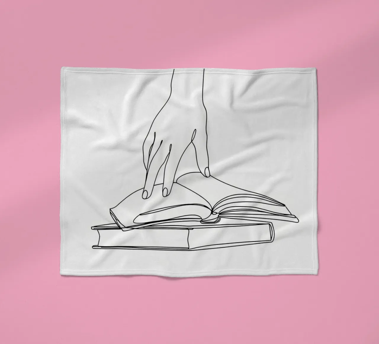 Hands On Book 2 Line art minimalista coperta in pile da Viv Line Art