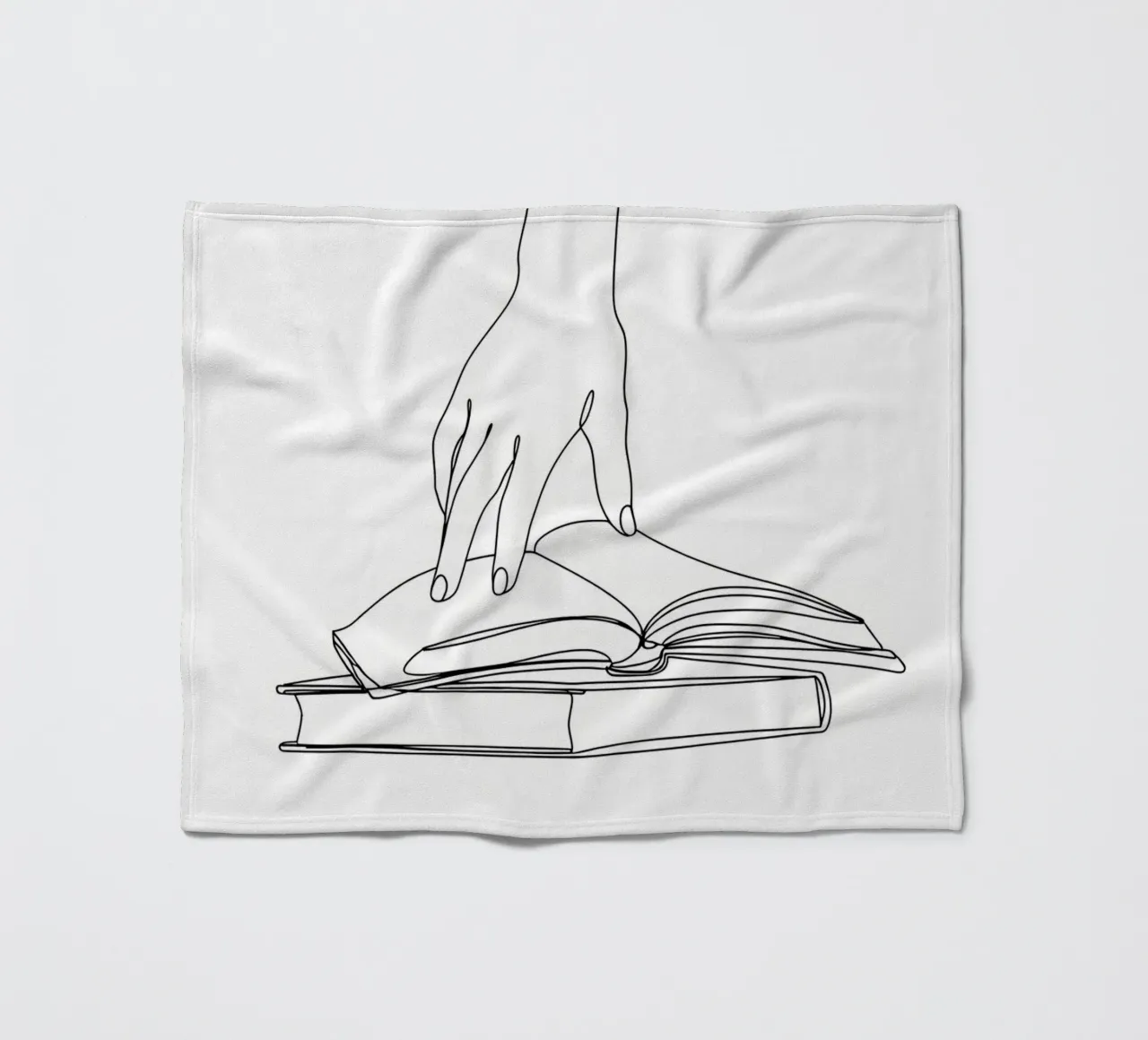 Hands On Book 2 Line art minimalista coperta in pile da Viv Line Art