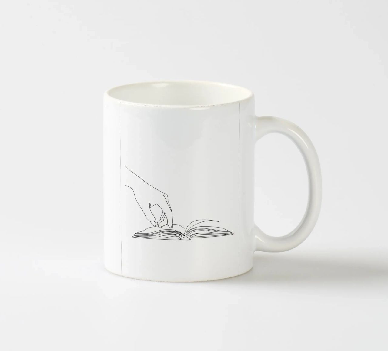Hands On Book 3 Line art minimalista tazza in ceramica da Viv Line Art