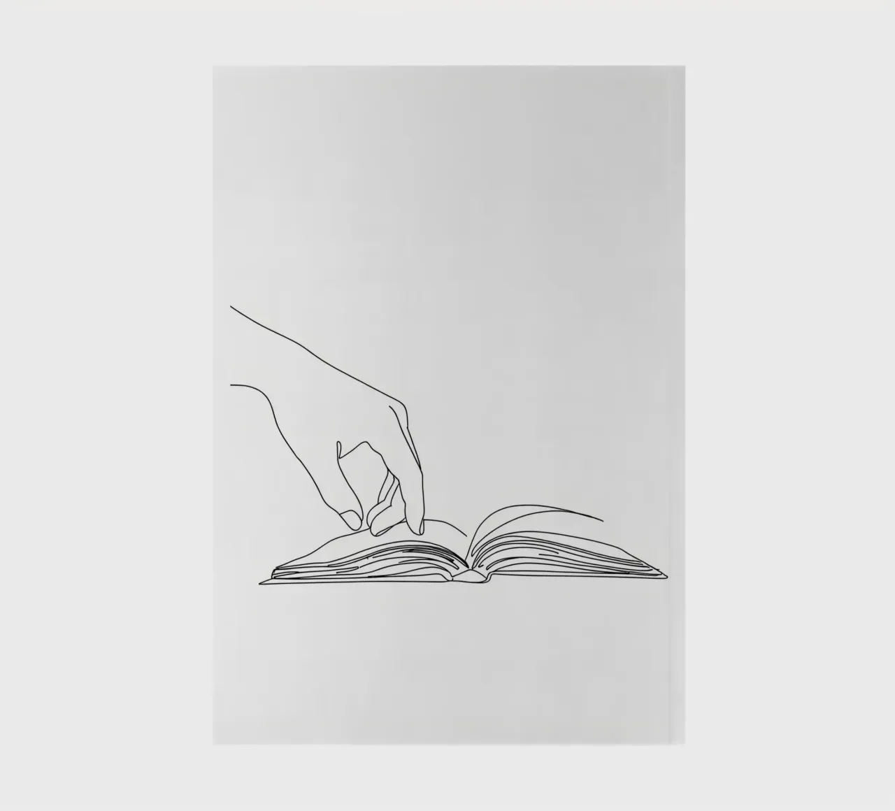 Hands On Book 3 Minimalist Line Art notebook by Viv Line Art
