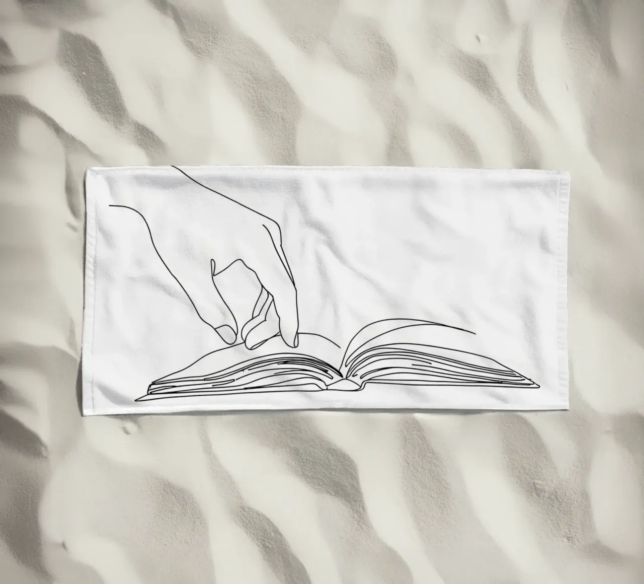 Hands On Book 3 Line art minimalista telo mare da Viv Line Art