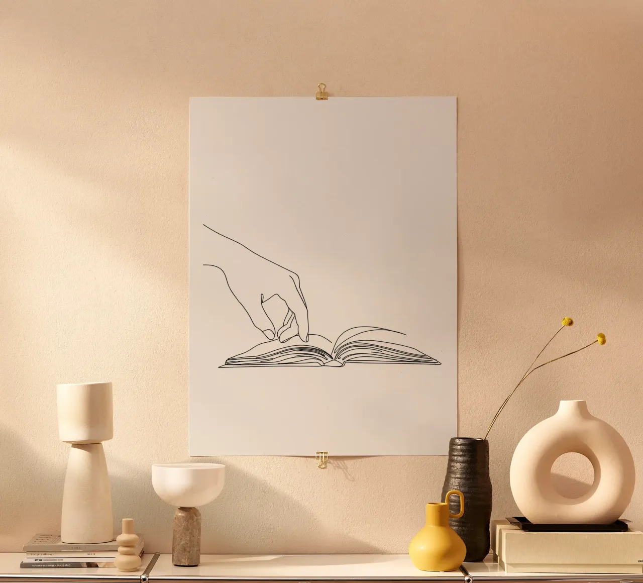 Hands On Book 3 Line art minimalista carta hahnemühle da Viv Line Art