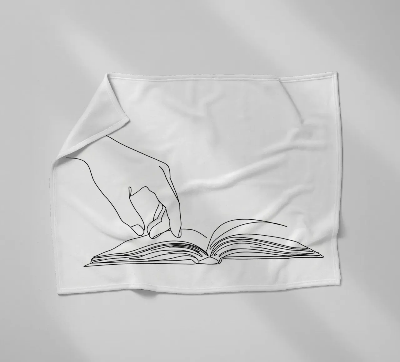 Hands On Book 3 Line art minimalista coperta in pile da Viv Line Art