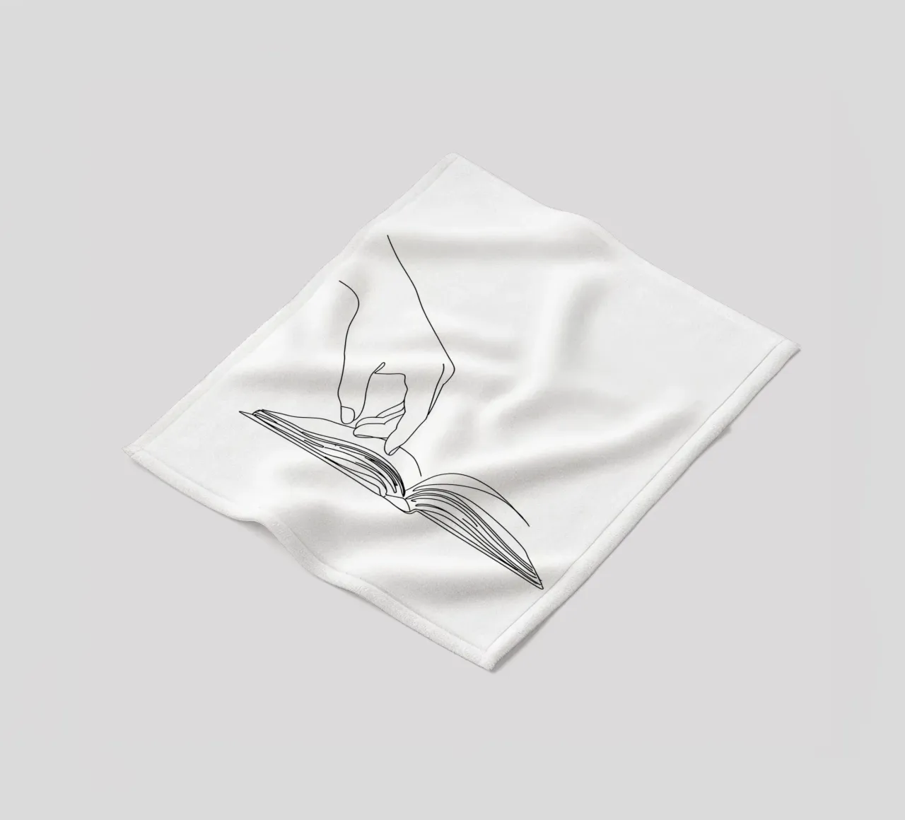 Hands On Book 3 Line art minimalista coperta in pile da Viv Line Art
