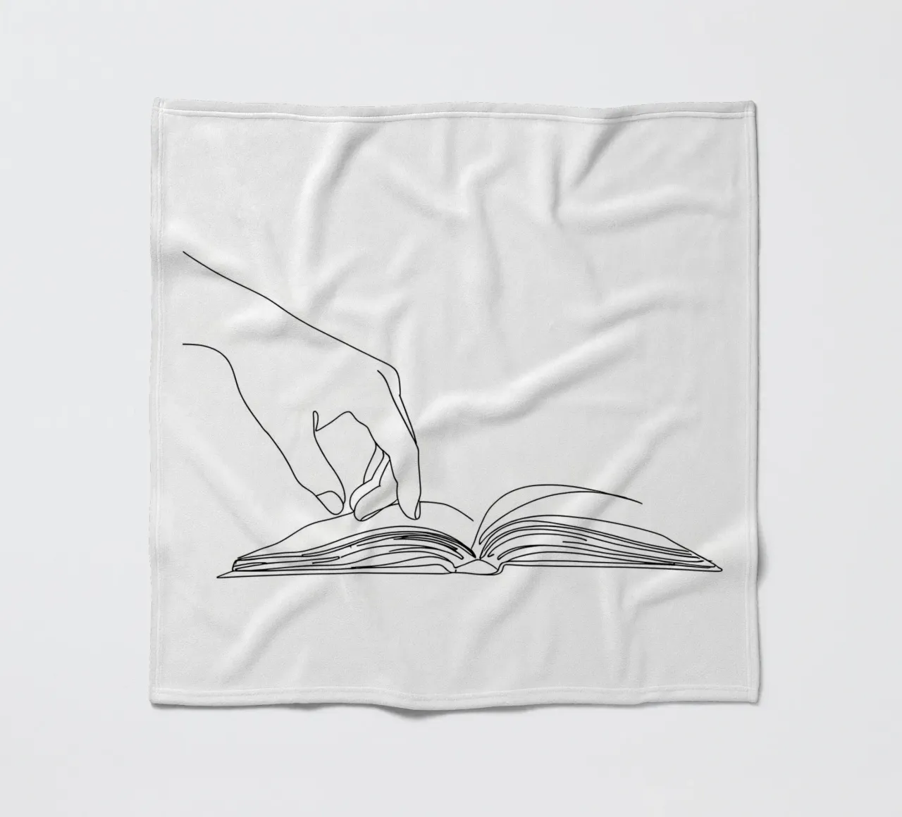 Hands On Book 3 Line art minimalista coperta in pile da Viv Line Art