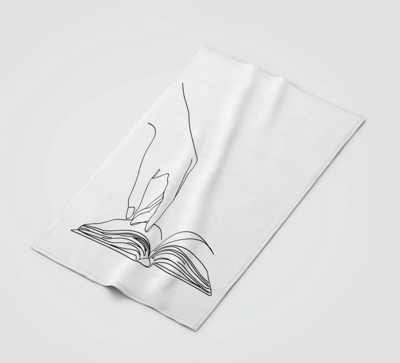 Hands On Book 3 Line art minimalista coperta in pile da Viv Line Art