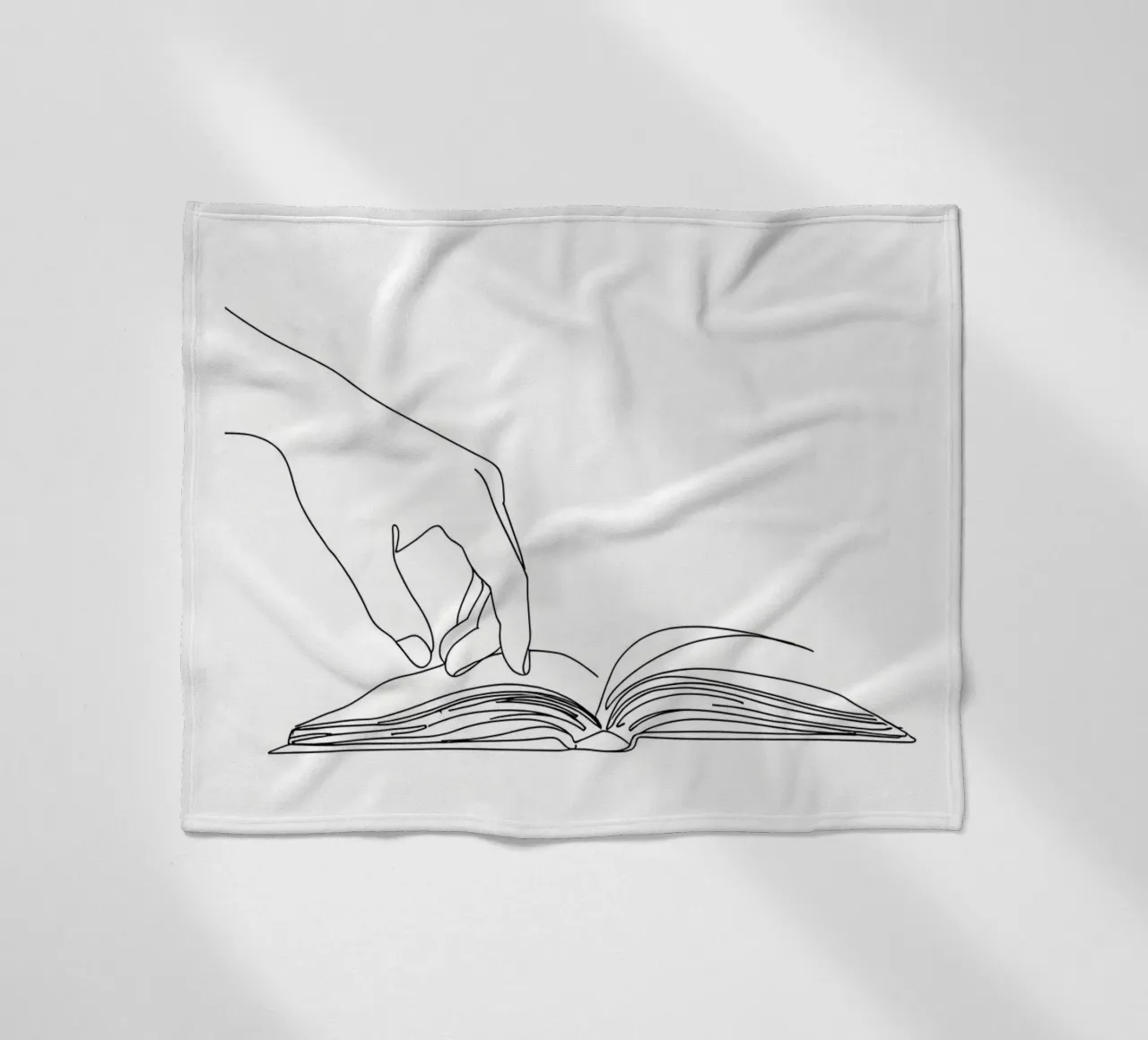 Hands On Book 3 Line art minimalista coperta in pile da Viv Line Art