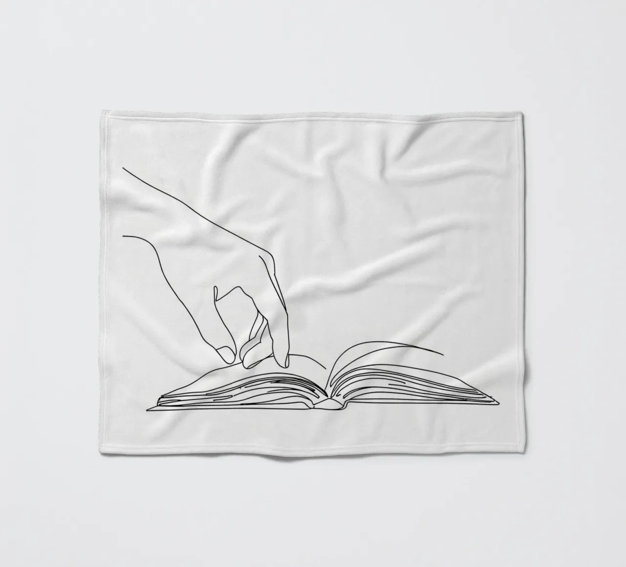 Hands On Book 3 Line art minimalista coperta in pile da Viv Line Art
