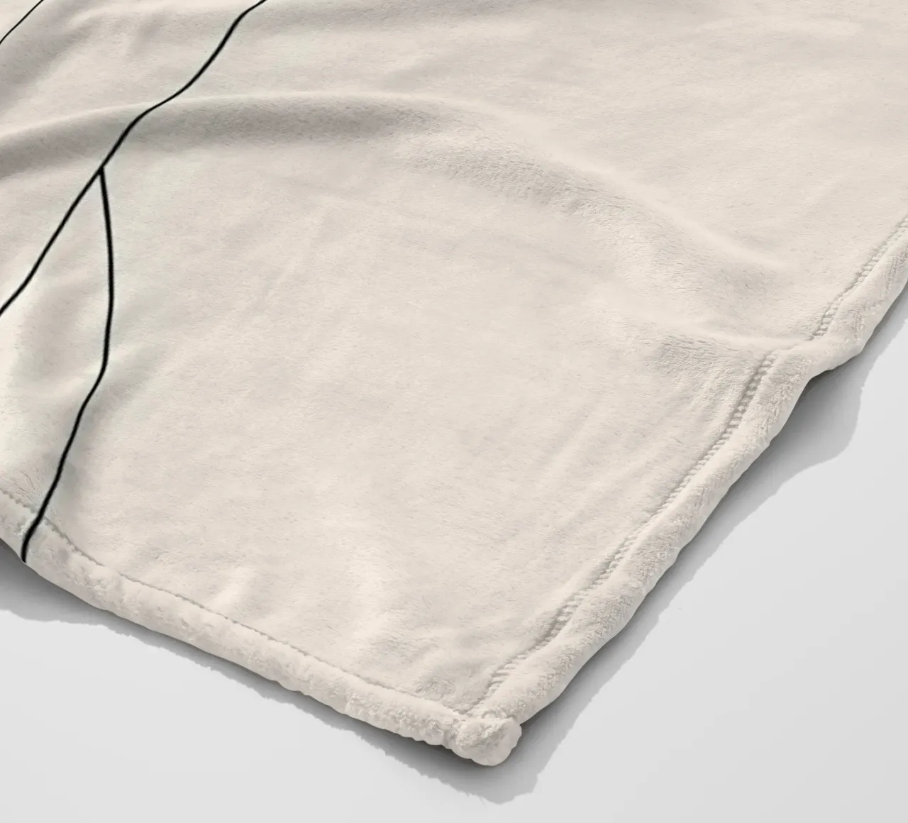 Woman Body Minimalist Line Art fleece blanket by Viv Line Art