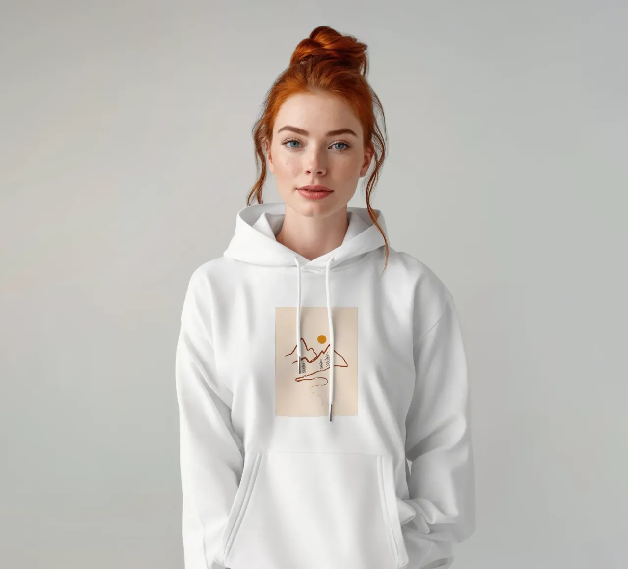 Mountain Minimal felpa con cappuccio da Flow Line