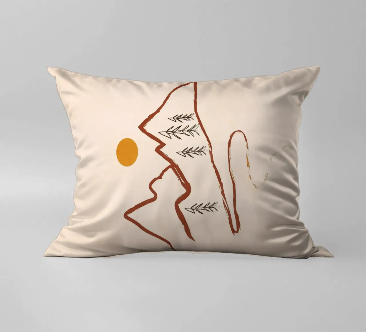 Mountain Minimal cuscino da Flow Line