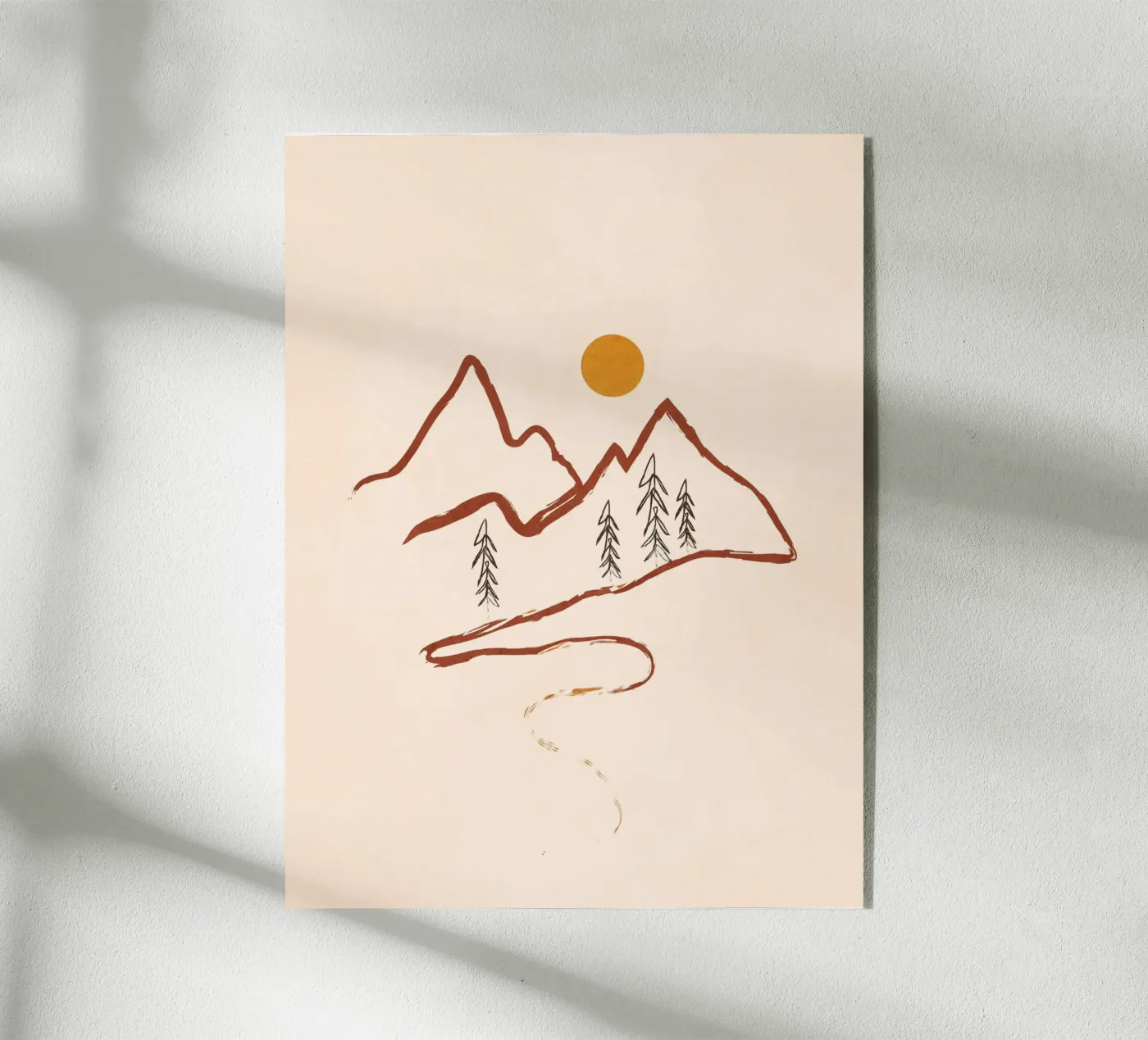 Mountain Minimal plexiglas de Flow Line