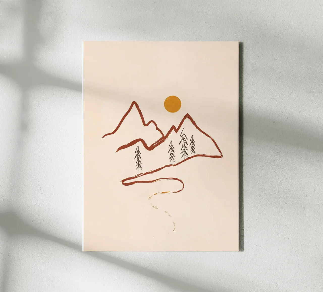 Mountain Minimal tela da Flow Line