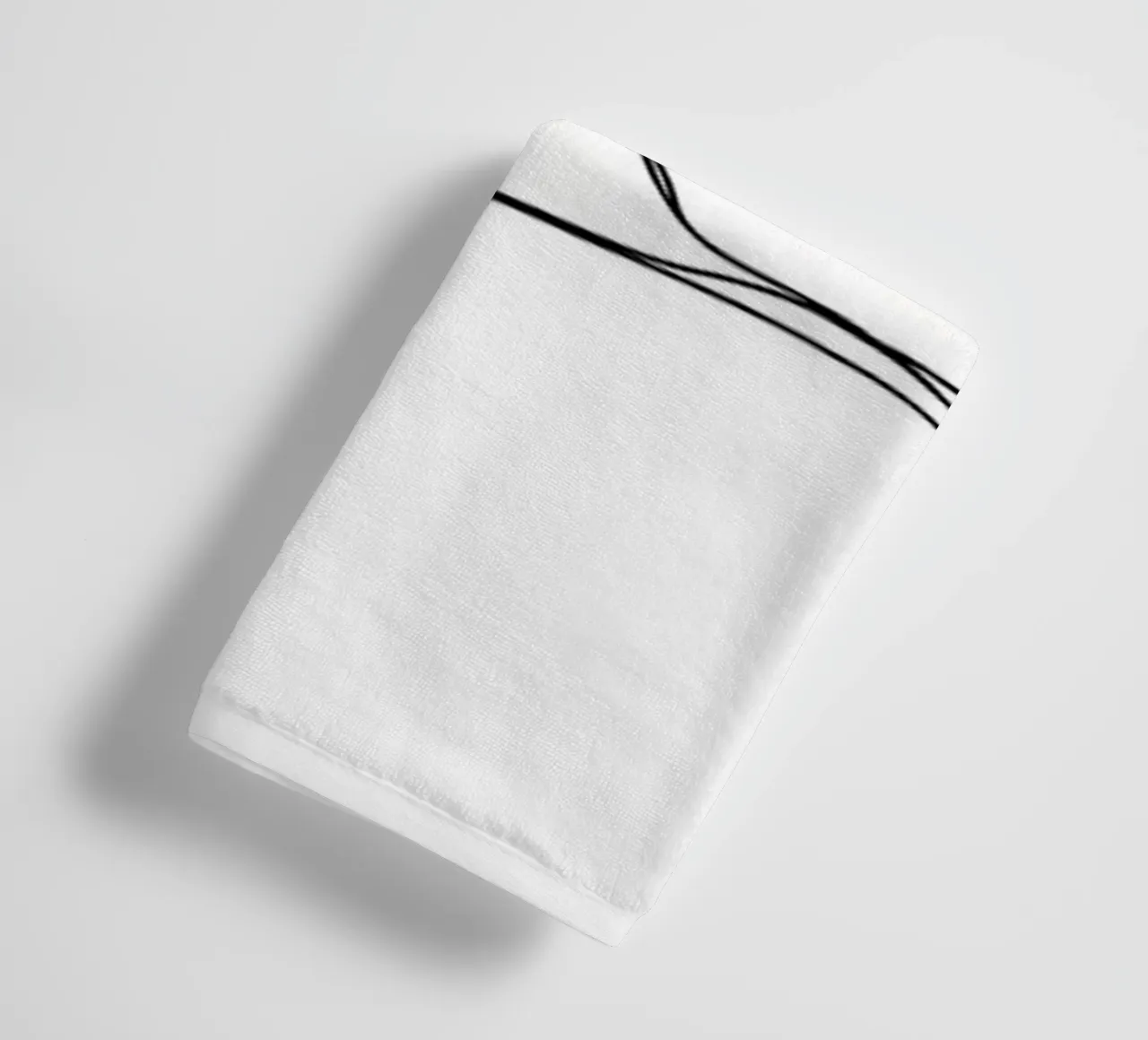 Frau Körper Minimalist Line Art Handtuch von Viv Line Art