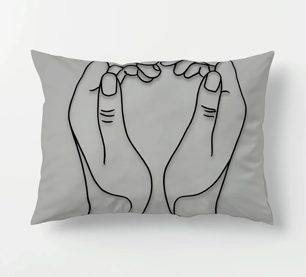 Amore 3 Line Art minimalista cuscino da Viv Line Art