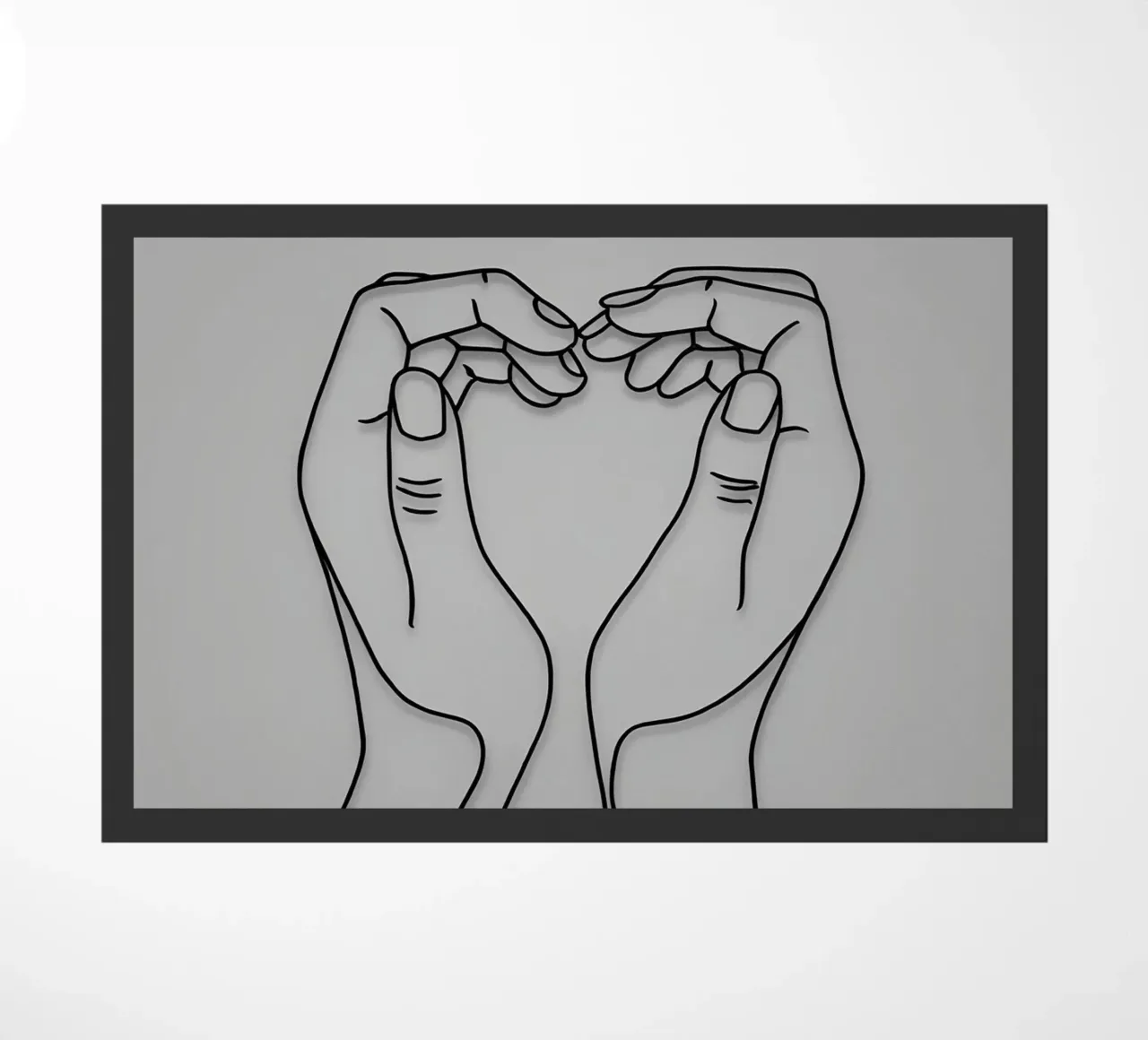 Amore 3 Line Art minimalista zerbino da Viv Line Art