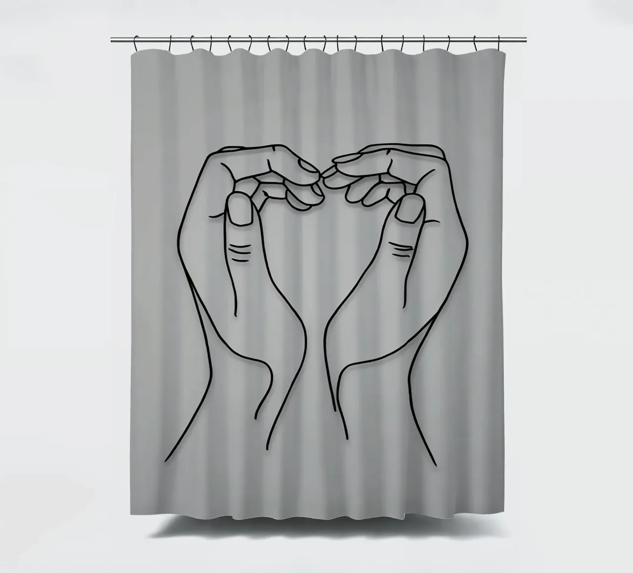 Amore 3 Line Art minimalista tenda da doccia da Viv Line Art