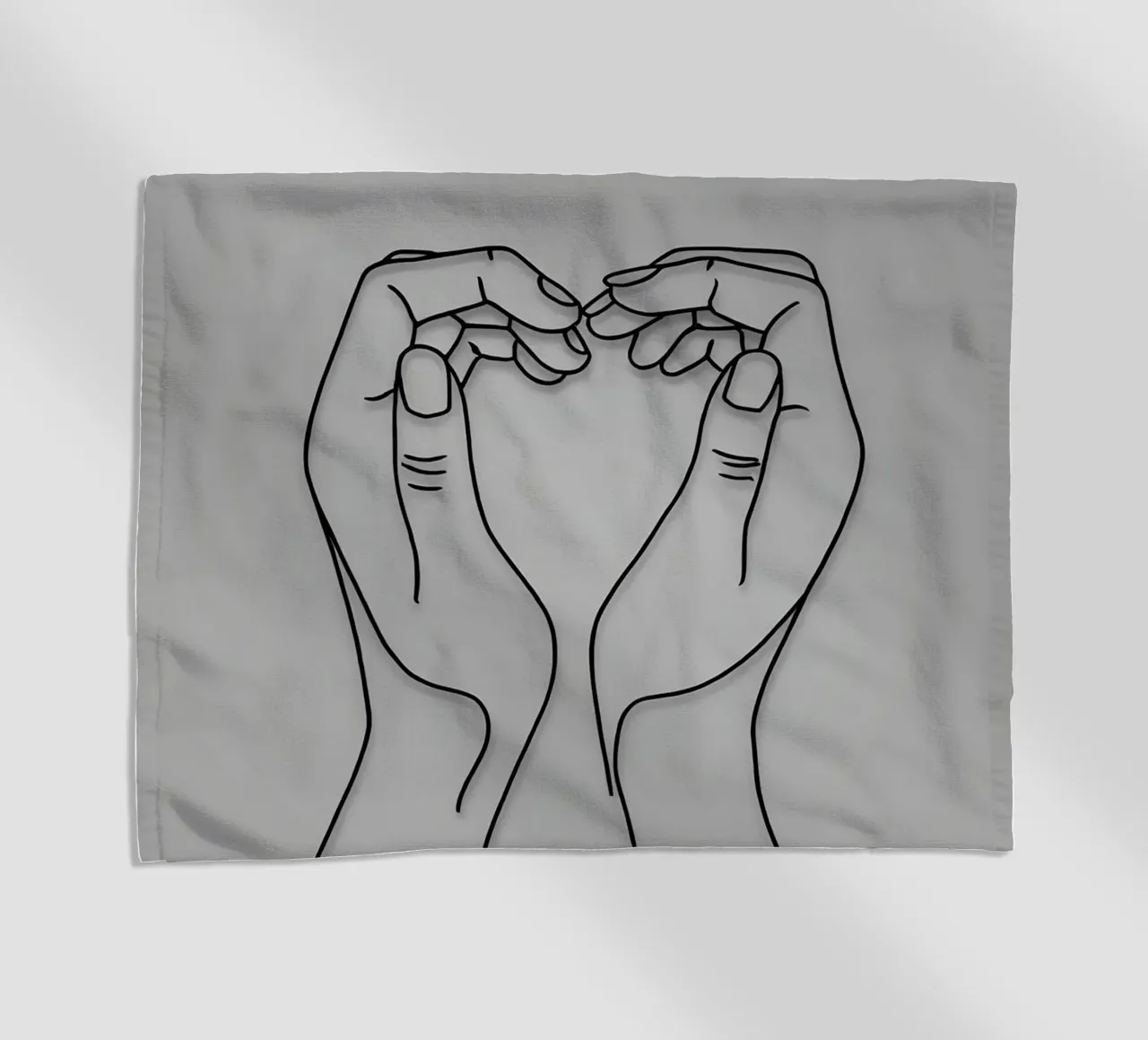 Amore 3 Line Art minimalista telo mare da Viv Line Art