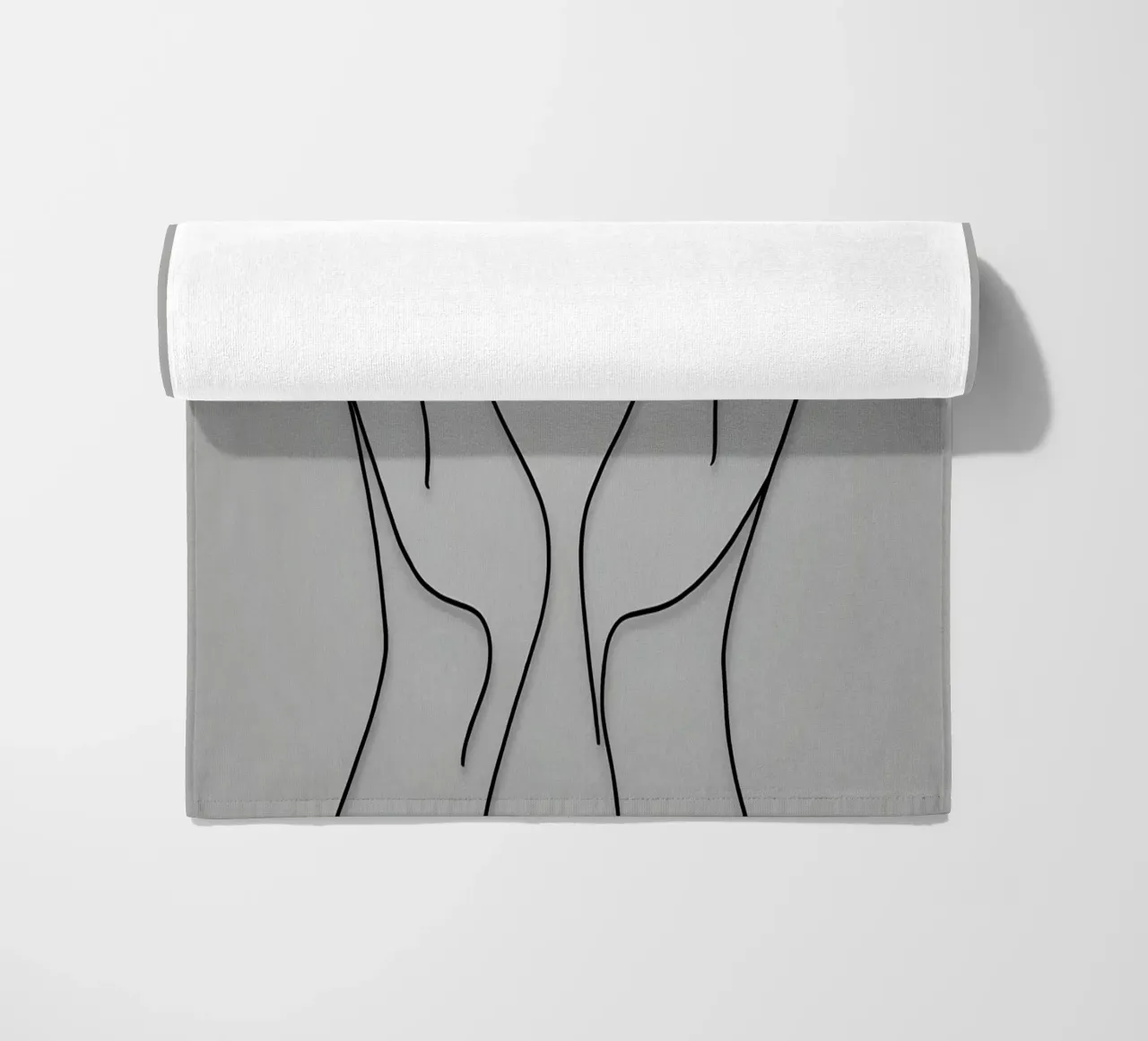 Amore 3 Line Art minimalista telo mare da Viv Line Art