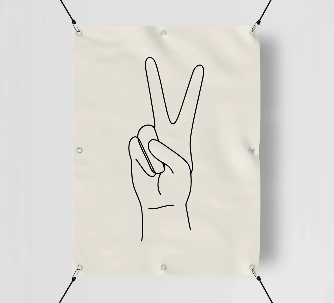 Vittoria 3 Line Art minimalista telo in pvc da Viv Line Art