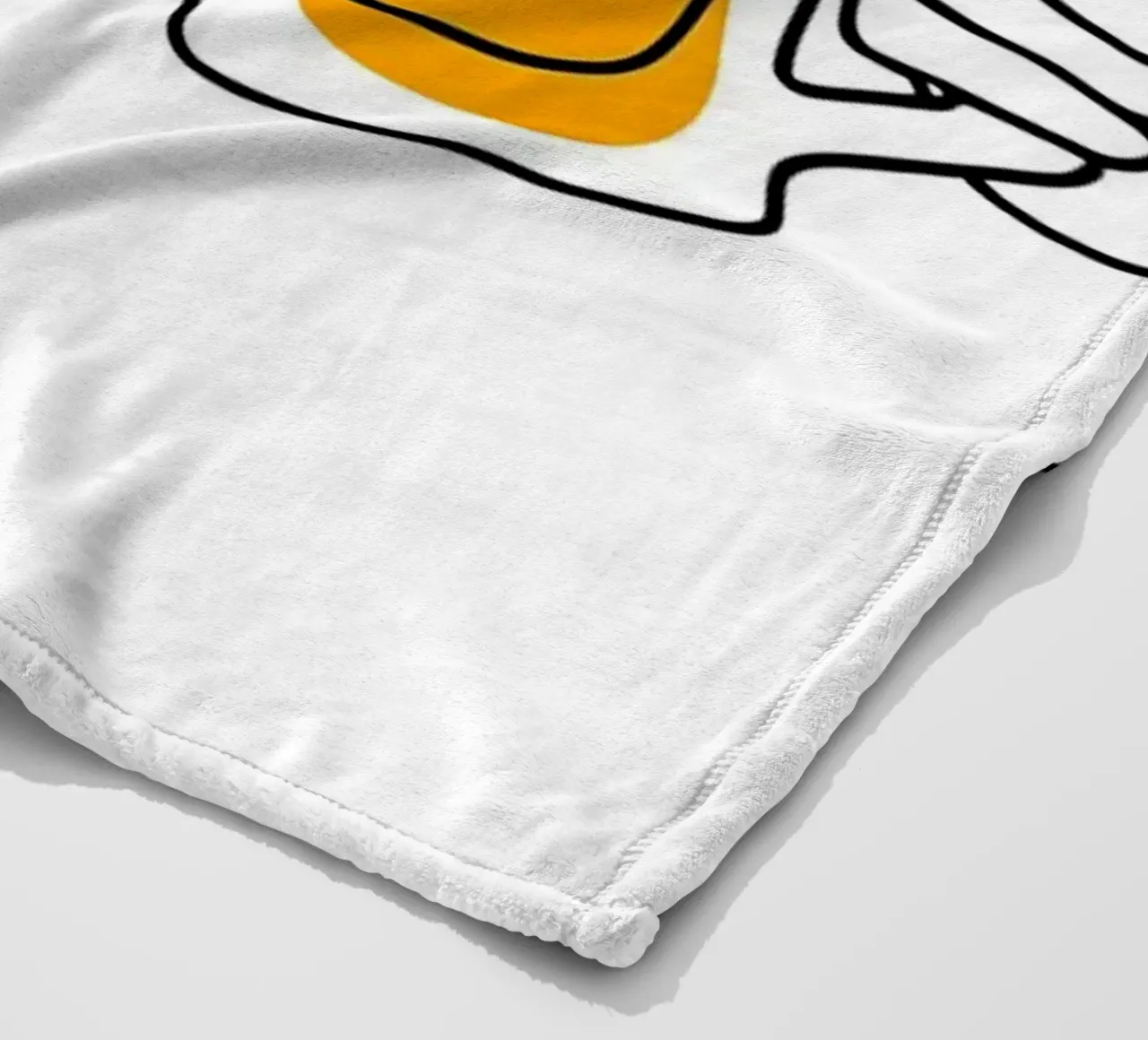 Salute 3 Line Art minimalista coperta in pile da Viv Line Art