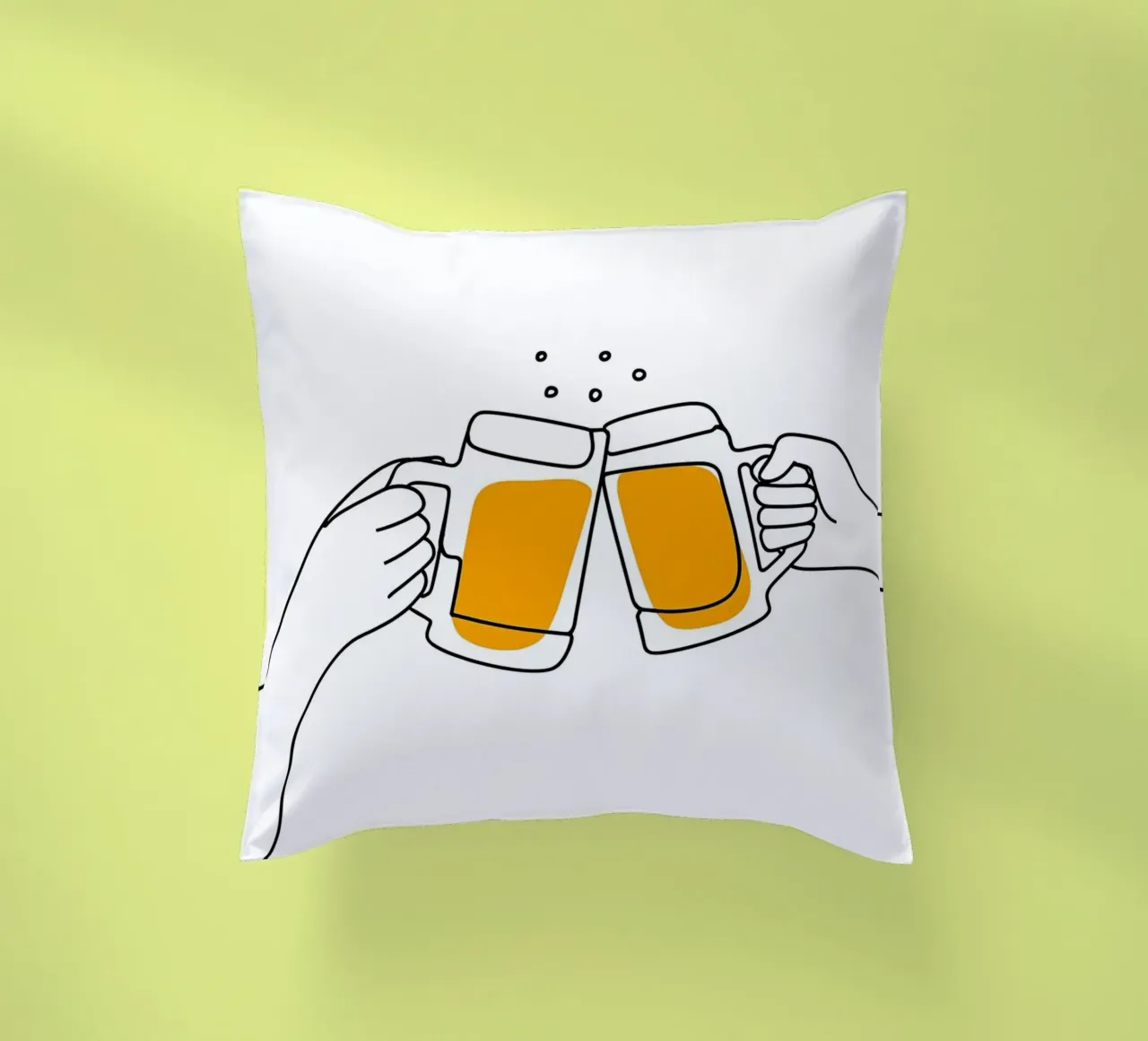 Salute 3 Line Art minimalista cuscino da Viv Line Art