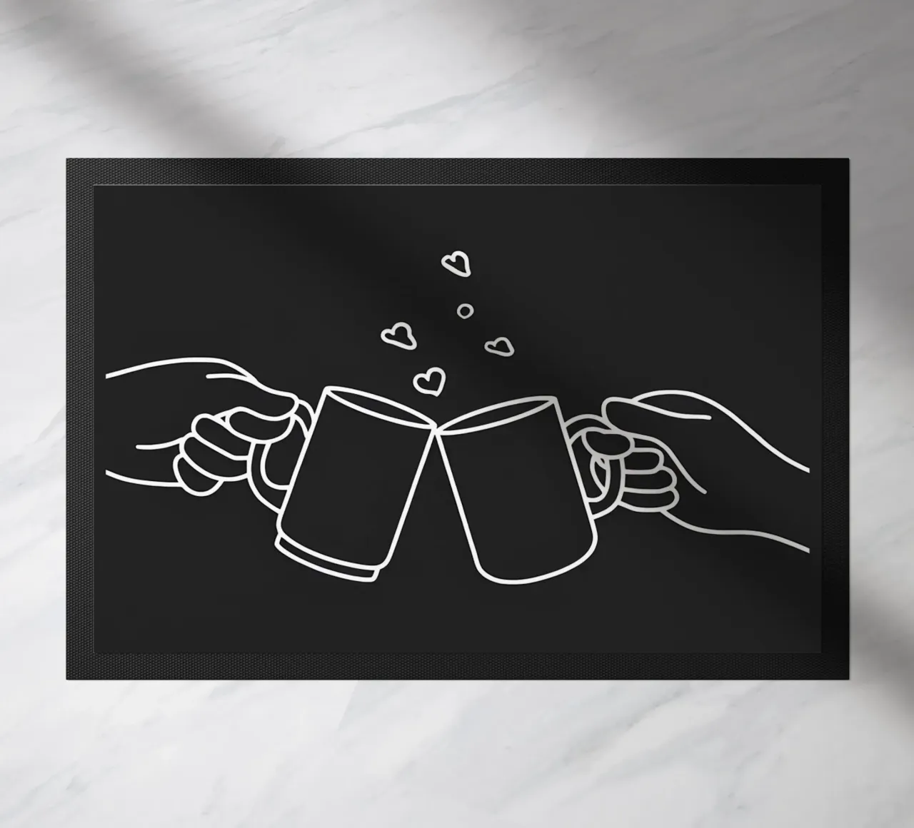 Cheers 2 Line Art minimalista zerbino da Viv Line Art