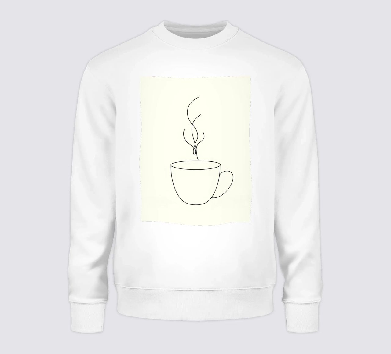 Tazza da caffè Line Art minimalista felpa da Viv Line Art