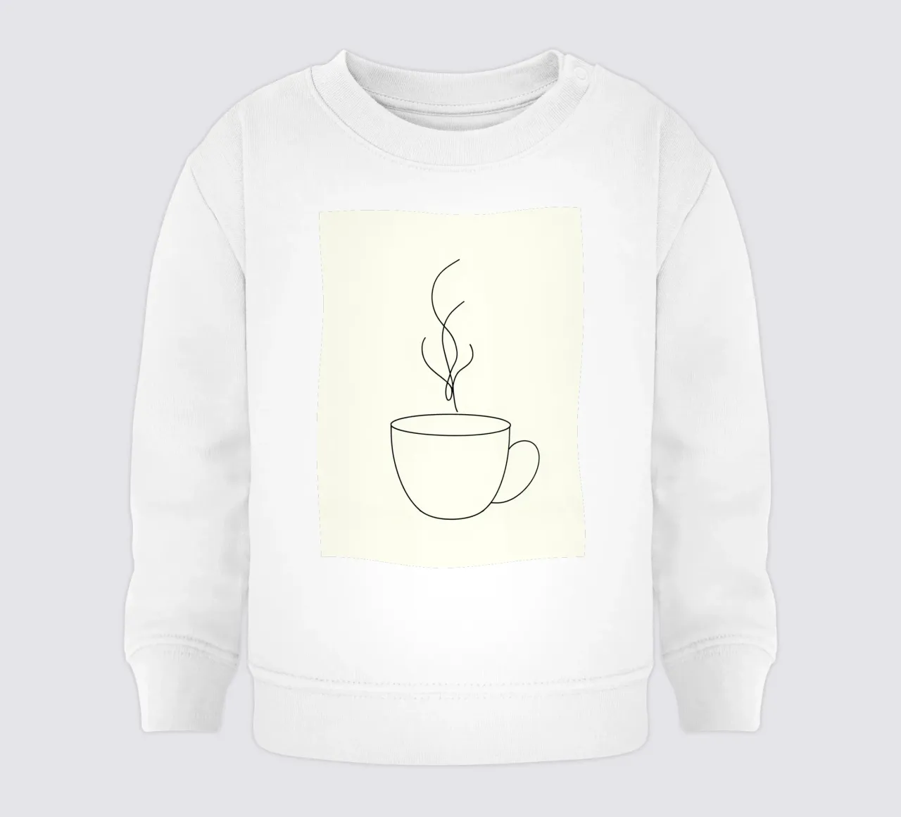 Tazza da caffè Line Art minimalista felpa neonato da Viv Line Art
