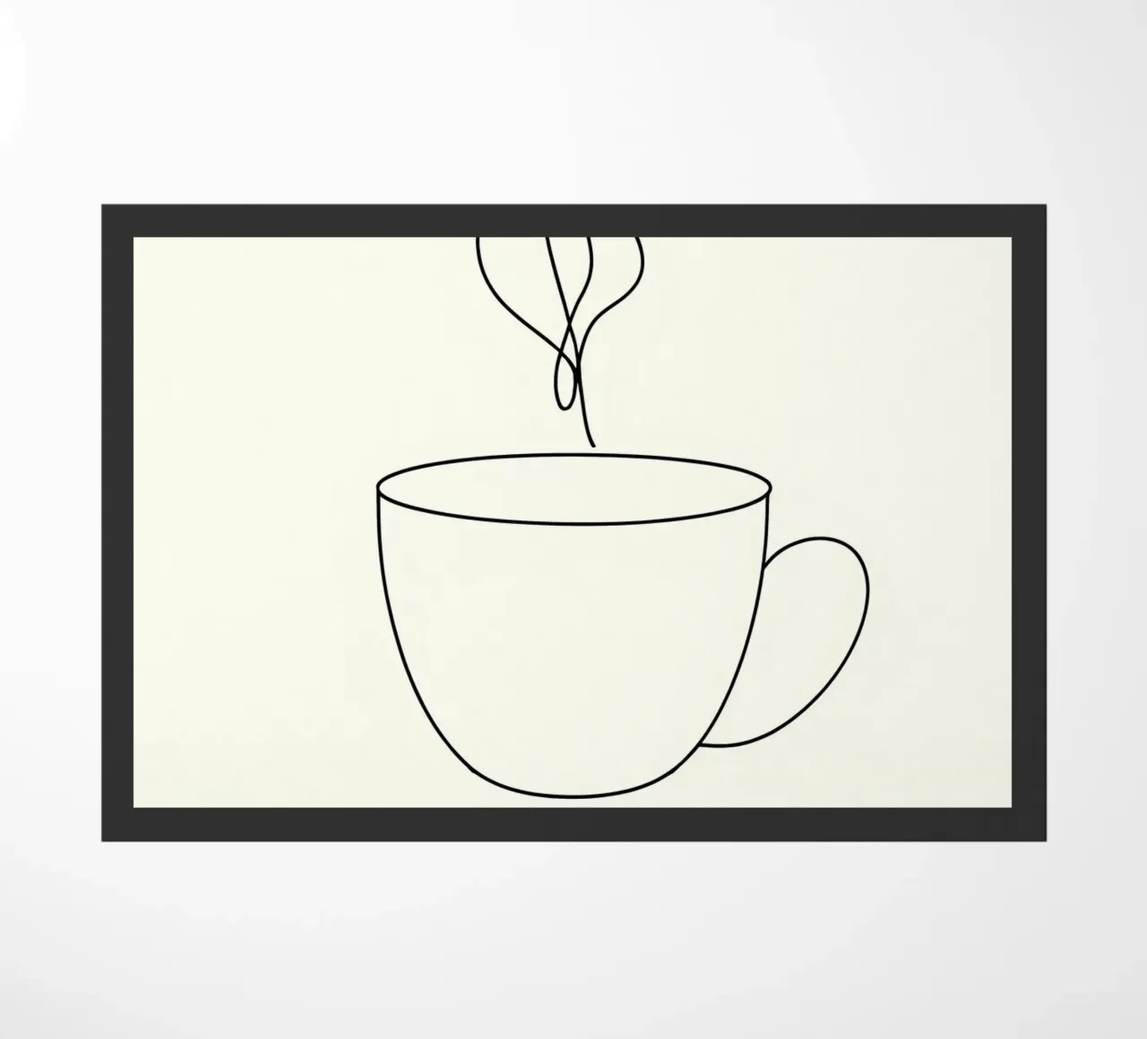 Tazza da caffè Line Art minimalista zerbino da Viv Line Art