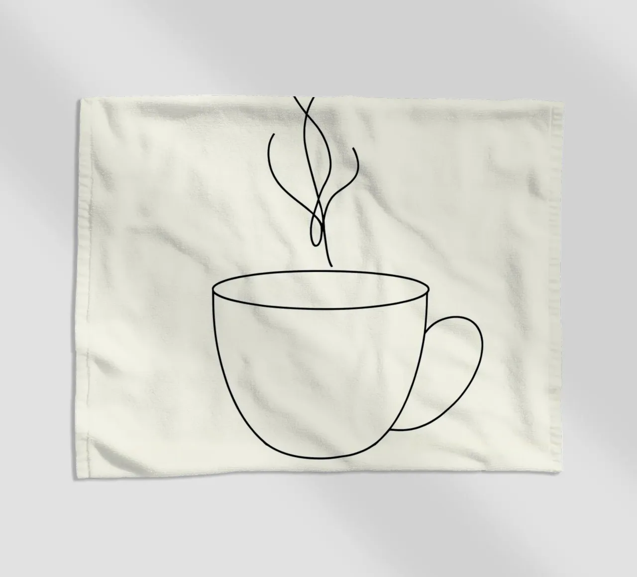 Tazza da caffè Line Art minimalista telo mare da Viv Line Art