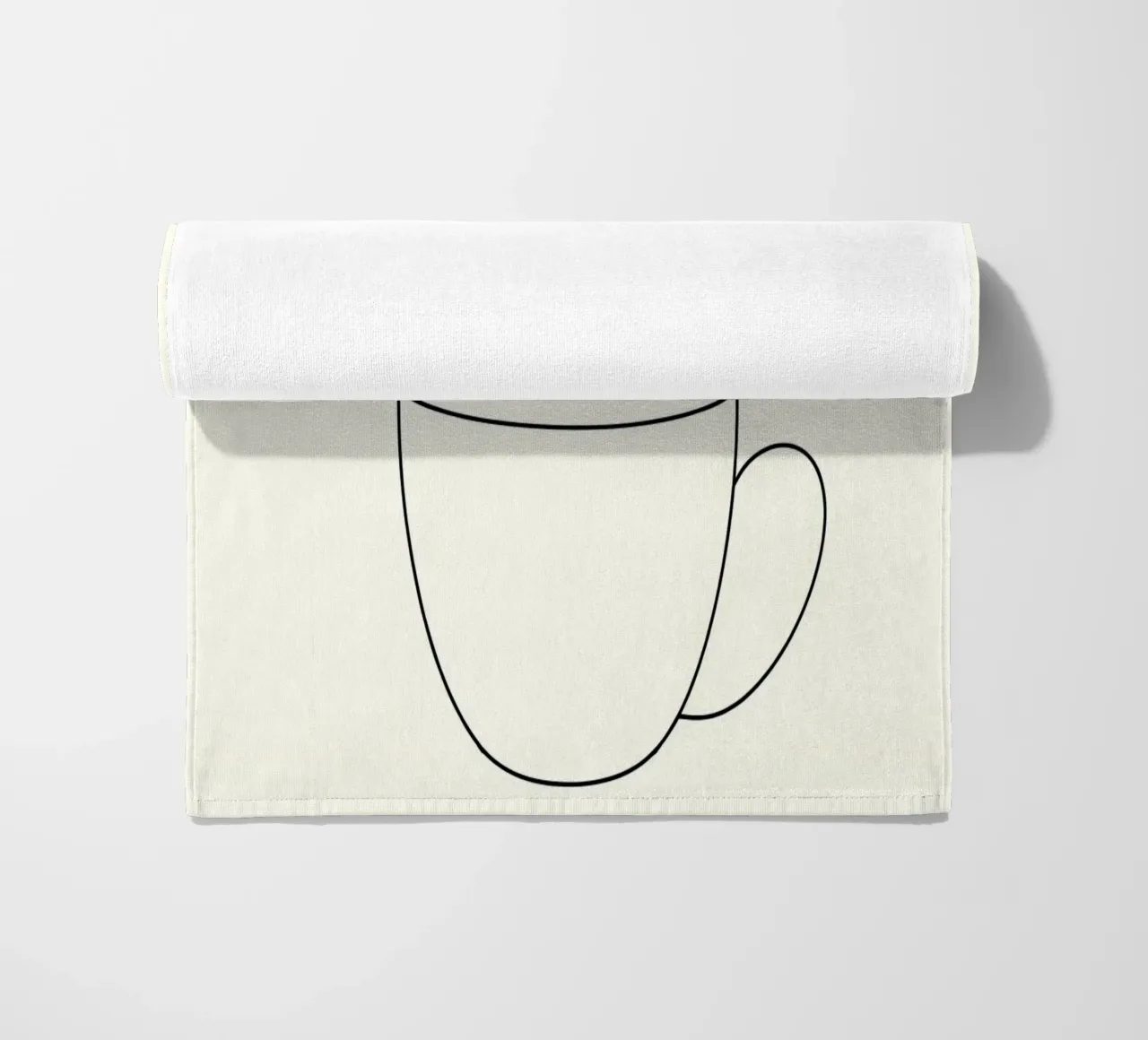 Tazza da caffè Line Art minimalista telo mare da Viv Line Art