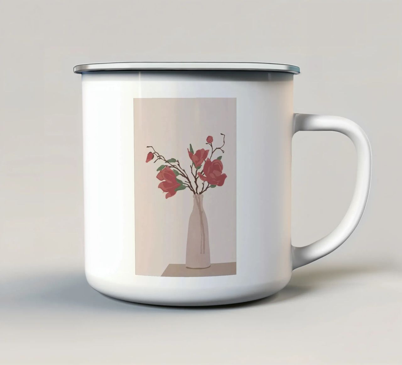 Vase tazza in smalto da Flow Line