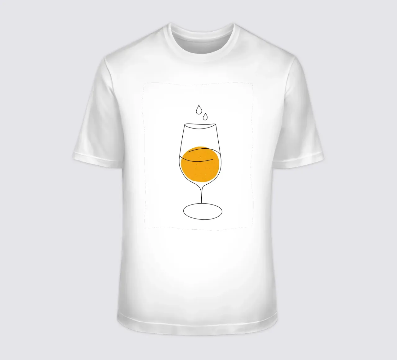 Wine-Glass Minimalist Line Art t-shirt by Viv Line Art