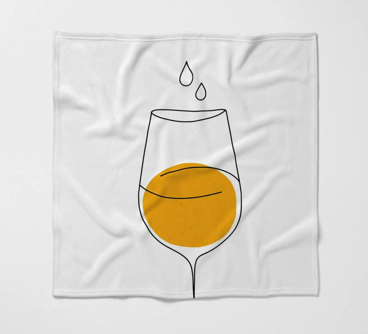 Line Art minimalista in vetro di vino coperta in pile da Viv Line Art