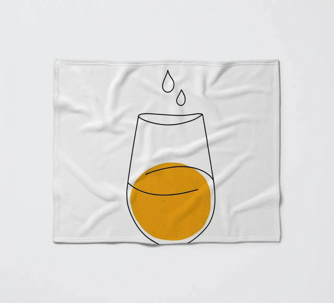 Line Art minimalista in vetro di vino coperta in pile da Viv Line Art