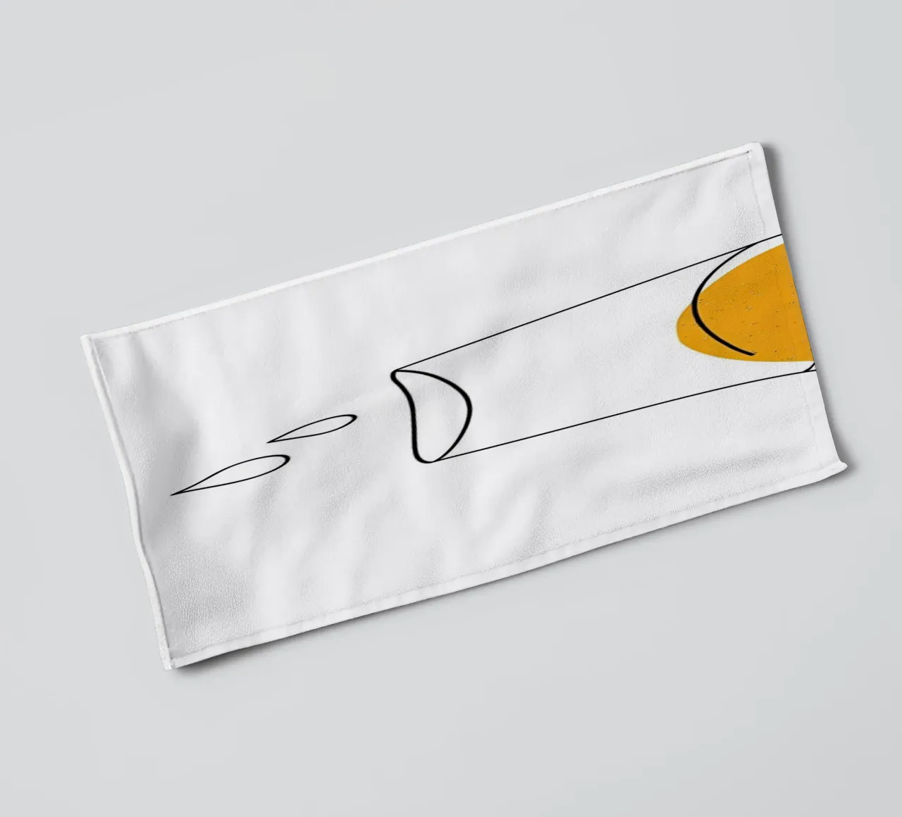 Wine-Glass Minimalist Line Art towel by Viv Line Art