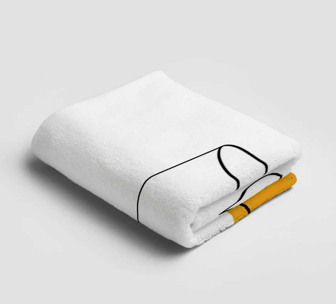 Wine-Glass Minimalist Line Art towel by Viv Line Art