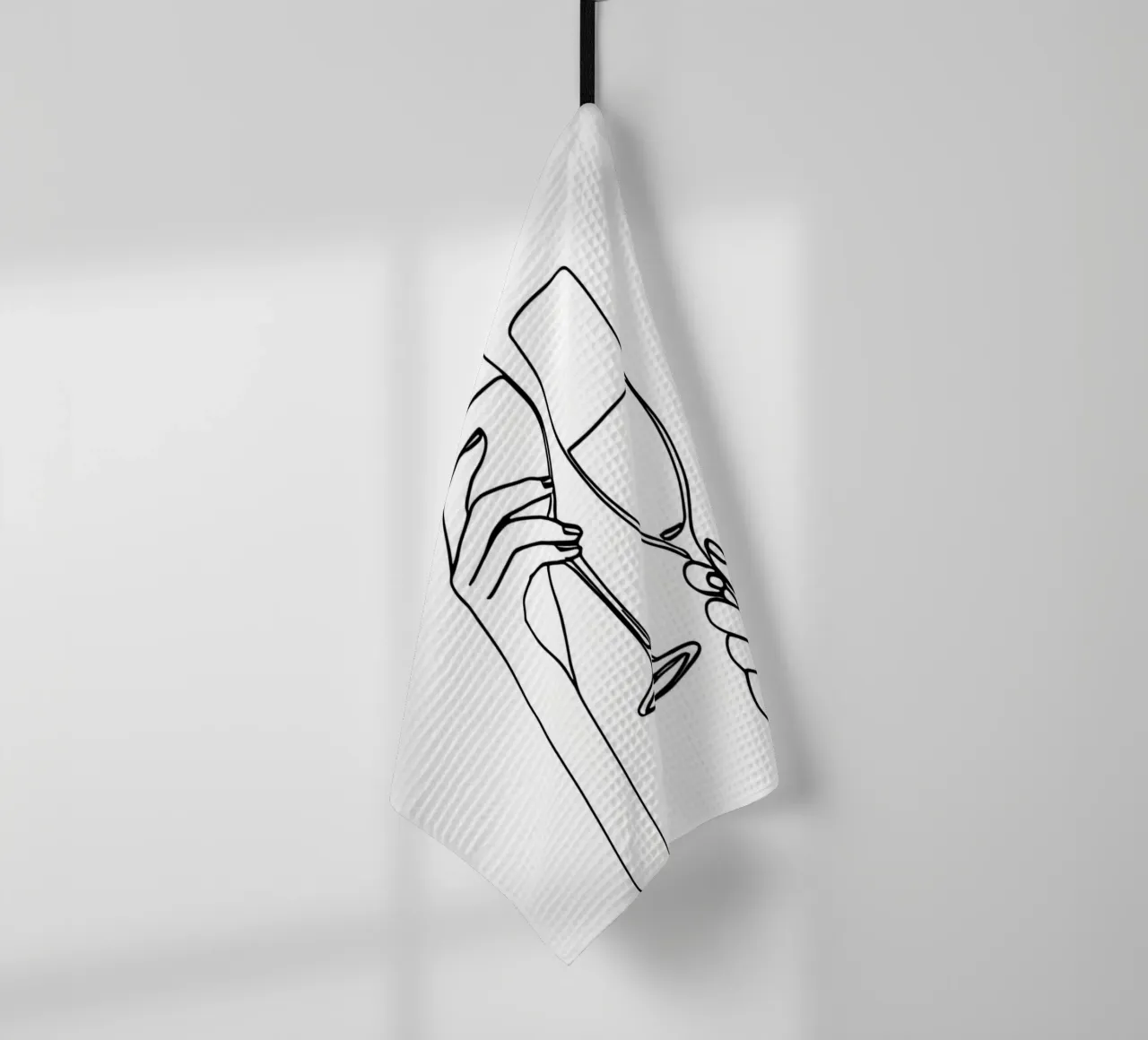 Cheers 4 Minimalist Line Art torchon de Viv Line Art
