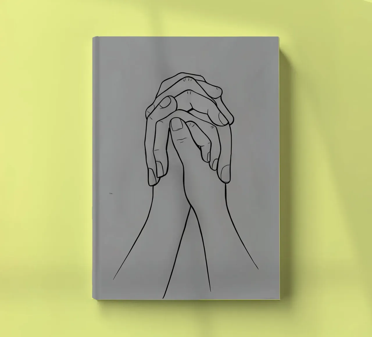 Togetherness Minimalist Line Art notebook by Viv Line Art