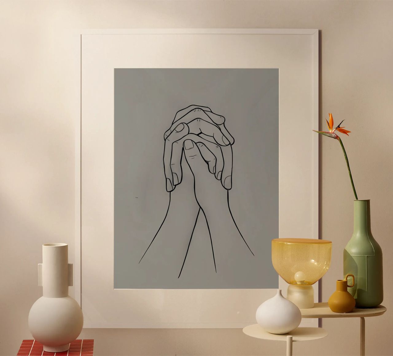 Zweisamkeit Minimalist Line Art Poster von Viv Line Art