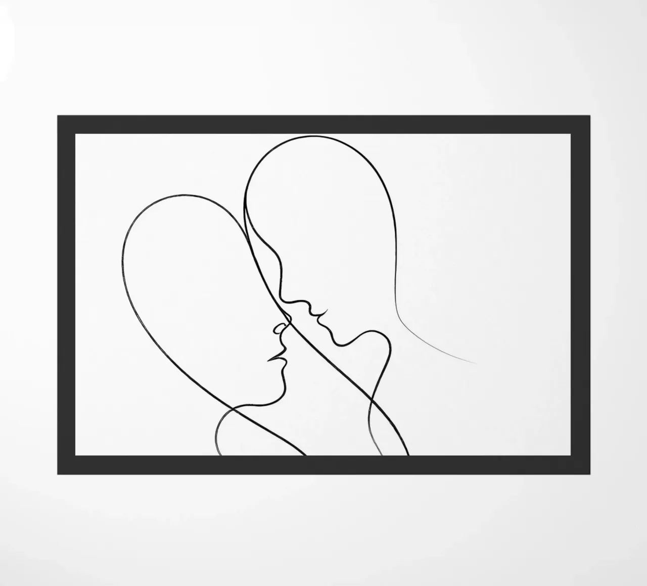 Con te Line Art minimalista zerbino da Viv Line Art
