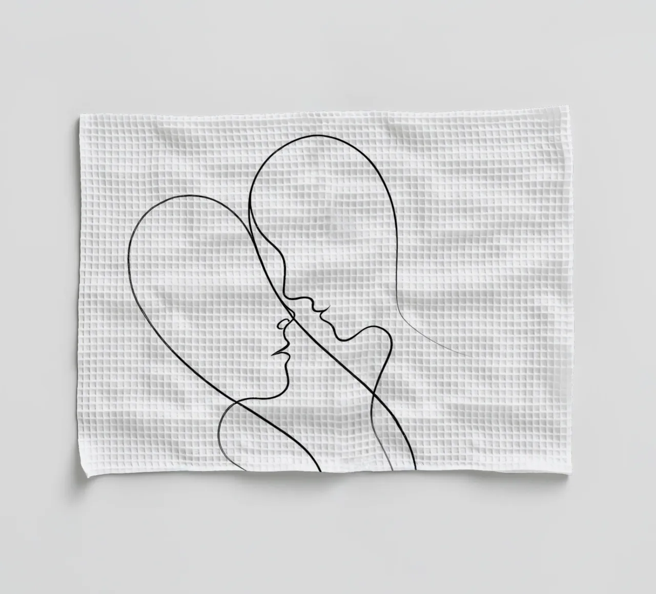 With You Minimalist Line Art torchon de Viv Line Art