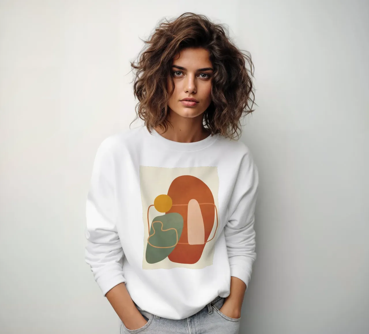 Geometry Abstract 1 Sweatshirt von Flow Line
