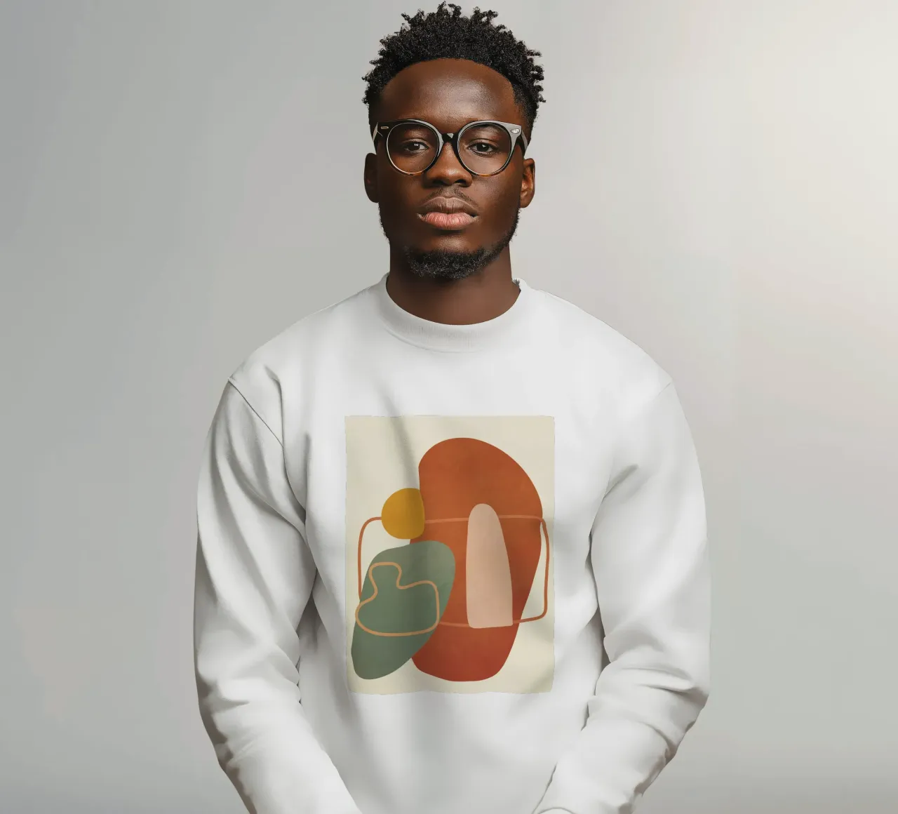 Geometry Abstract 1 Sweatshirt von Flow Line