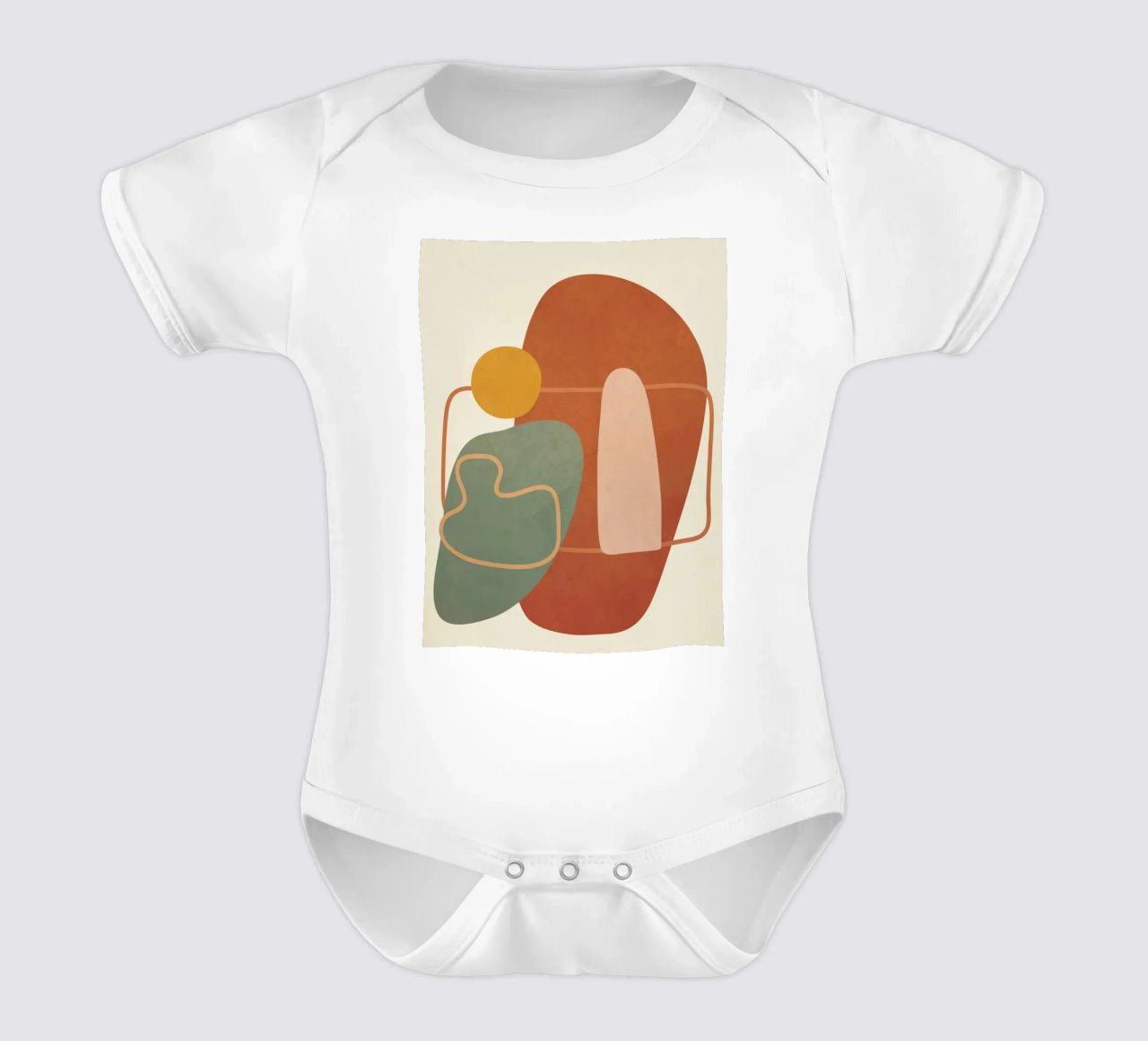 Geometry Abstract 1 body neonato maniche corte da Flow Line