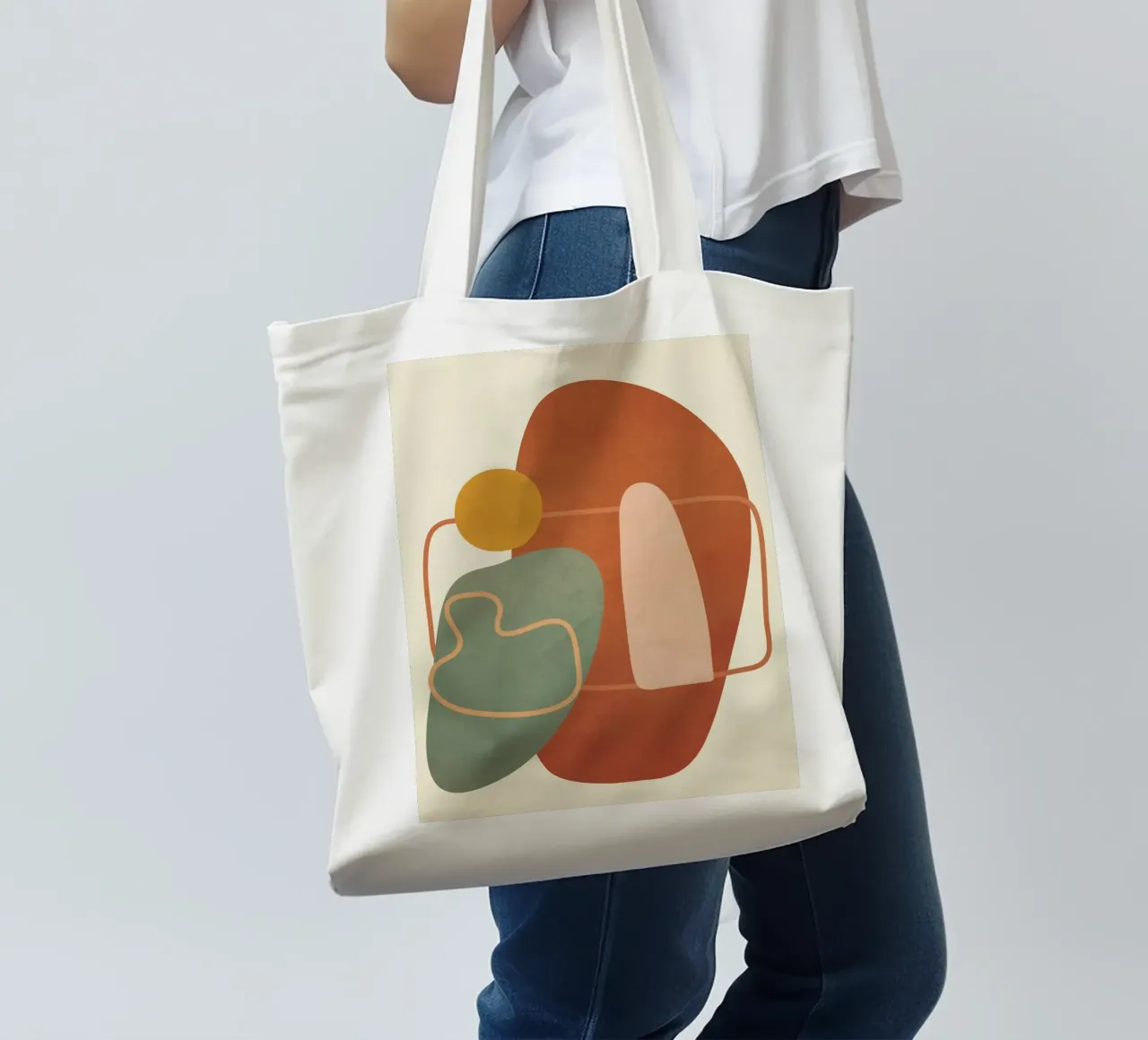 Geometry Abstract 1 borsa in juta da Flow Line