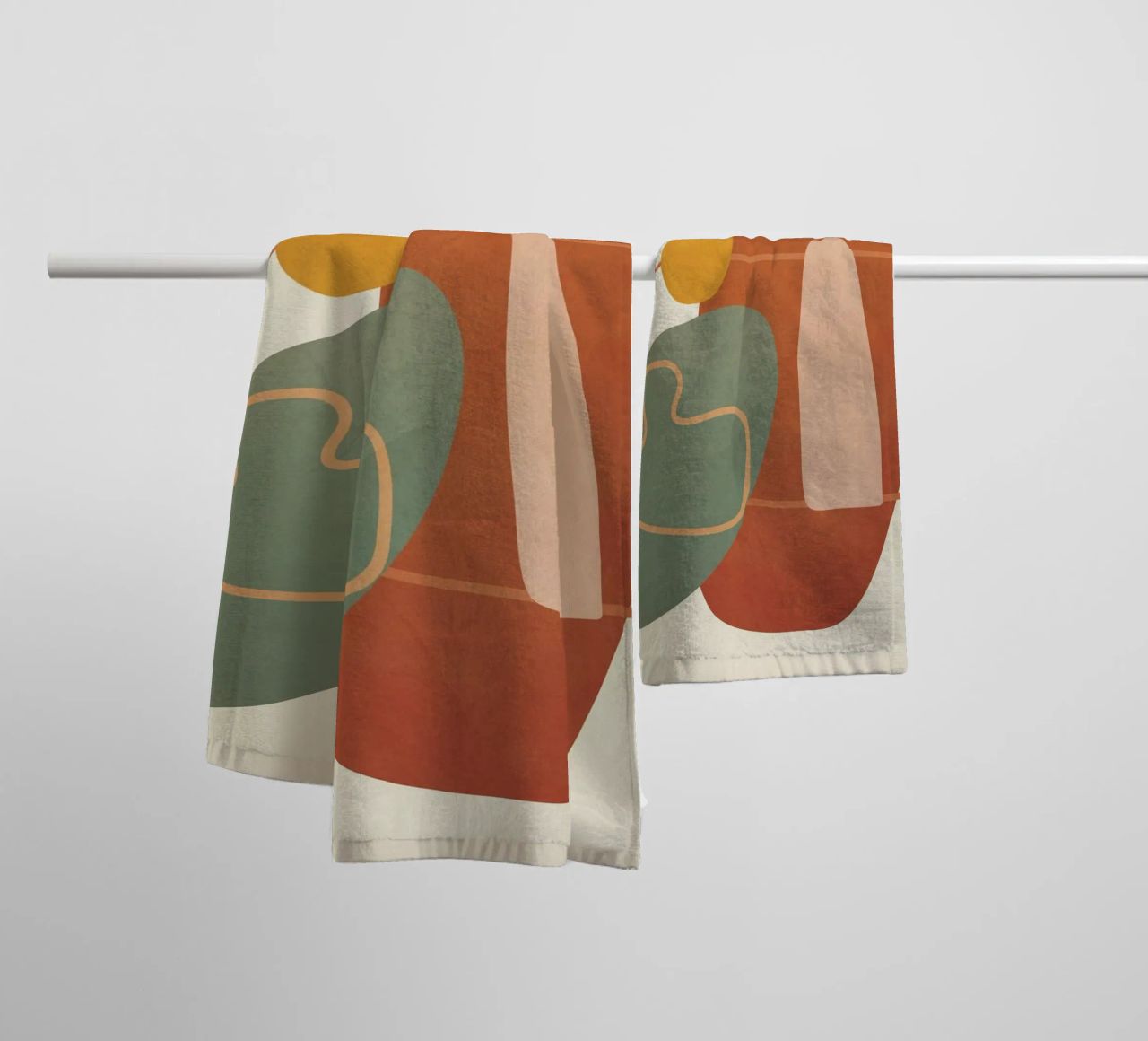 Geometry Abstract 1 towel by Flow Line